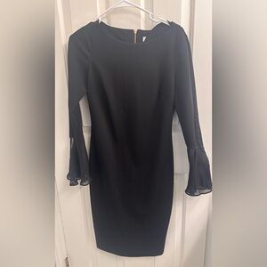Elegant Black Long Sleeve Dress